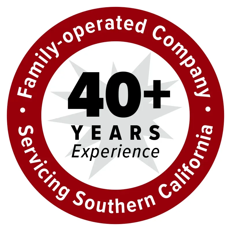 40+ years experience badge